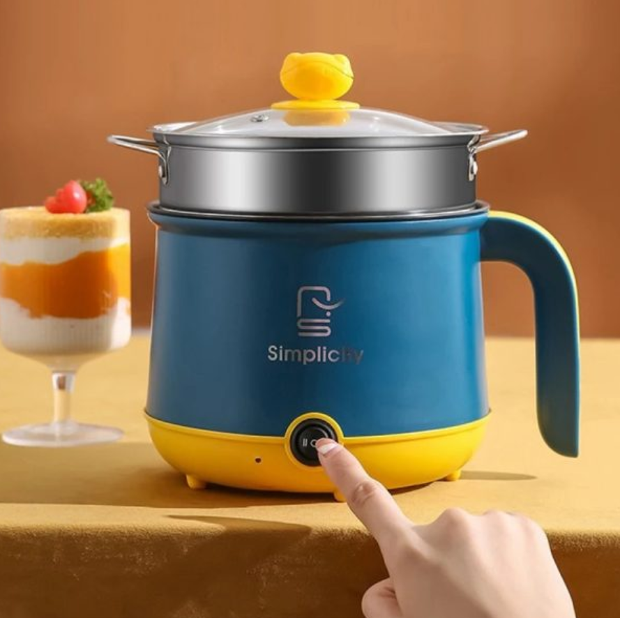 Simplicity Double Layer Cooker 1.8L Nonstick Multifunction Hot Pot